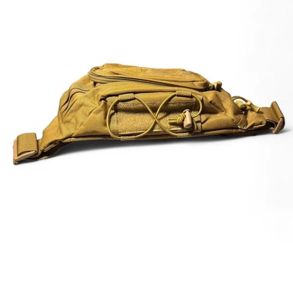 Highland Tactical Fanny Pack Tan‎ Waist Bag Pouch MOLLE Tactical Gear